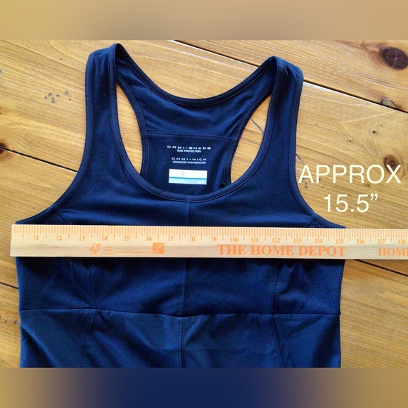COLUMBIA, LIKE NEW! OMNI SHADE RACERBACK SUN PROTECTIVE SPORT DRESS BLACK - Picture 4 of 10